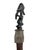 Superb vintage hand-carved Baule tribe ceremonial broom with natural fiber bristles and a standing figure as a handle. the...