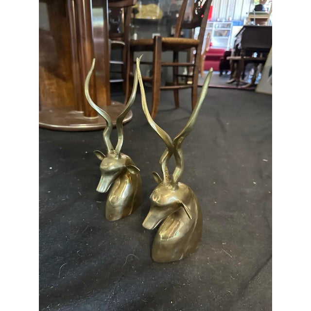 Kudu Antelopes by Karl Springer, 1972, Set of 2 For Sale - Image 3 of 7