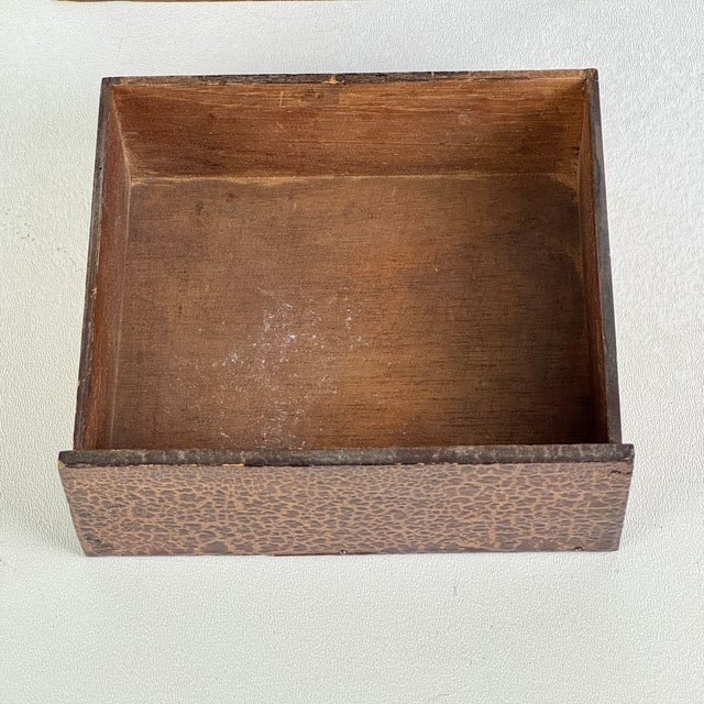 19th Century Small Mantel Top 3 Drawer Wood Americana Chest, Hand Crafted & Constructed For Sale - Image 11 of 12
