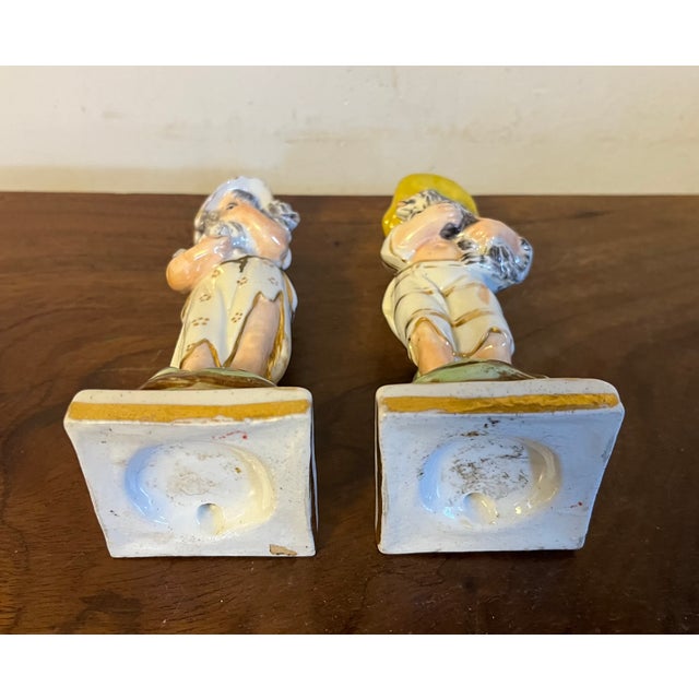 Antique Early 19th Century English Porcelain Figures - Boy With Dog and Girl With Cat - A Pair For Sale - Image 15 of 15
