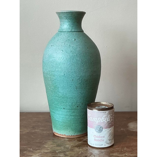 Late 20th Century Vintage Boho Studio Pottery Vase For Sale - Image 5 of 6