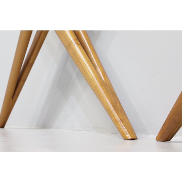 Large Console Table with Double X-Shaped Carrara Marble Top from Studio B.B.P.R, 1950s For Sale - Image 10 of 11