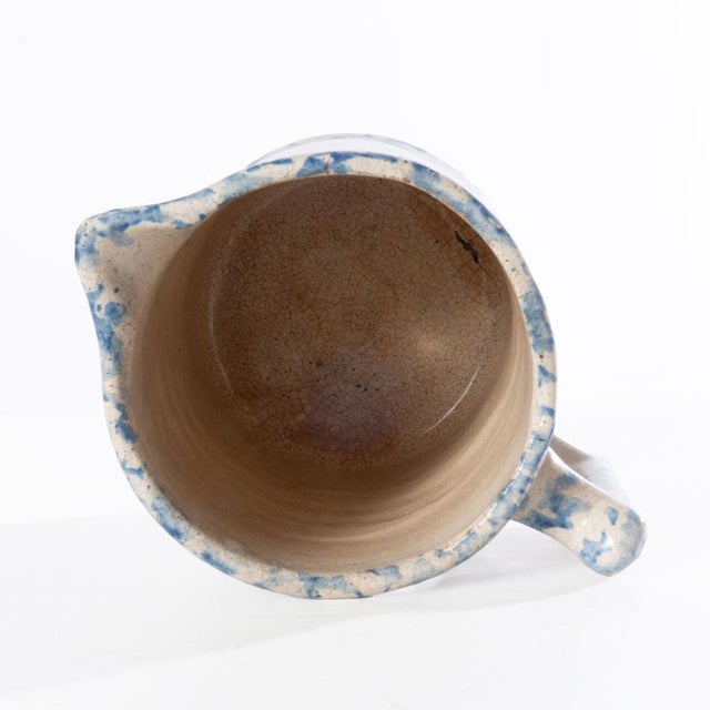 Ceramic Mid 20th Century Spongeware Pitcher For Sale - Image 7 of 7