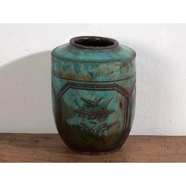 Antique Chinese Ceramic Vase For Sale - Image 4 of 6