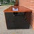Wood Vintage Henredon Petite Wood & Black Lacquer Media Cabinet For Sale - Image 7 of 10