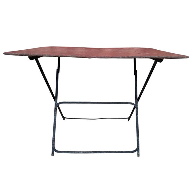 Provencal Folding Iron Garden Table, 1900s For Sale - Image 10 of 16