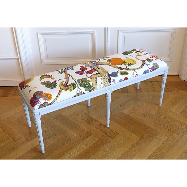 Gustavian (Swedish) Gustavian Bench by Josef Frank for Svenskt Tenn, 1960s For Sale - Image 3 of 6