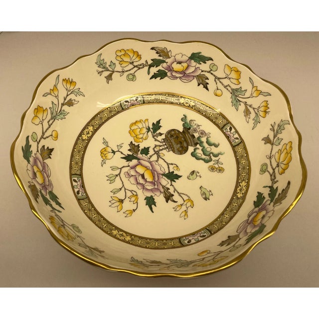 Bring timeless English charm to your table with this **vintage Mason's Ironstone serving bowl**, beautifully decorated...