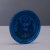 Blue Venetian Blue Glass Romanesque Revival Medallion, Late 19th Century For Sale - Image 8 of 11