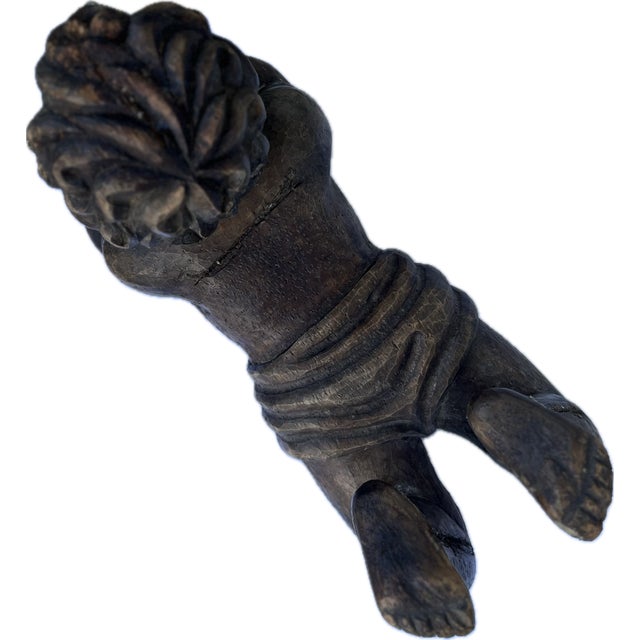 Mid 18th Century Hand Carved Wood 'Putti' Sculpture, French | Chairish