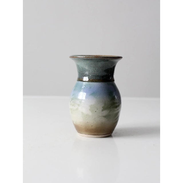Late 20th Century Vintage Studio Pottery Vase For Sale - Image 5 of 9