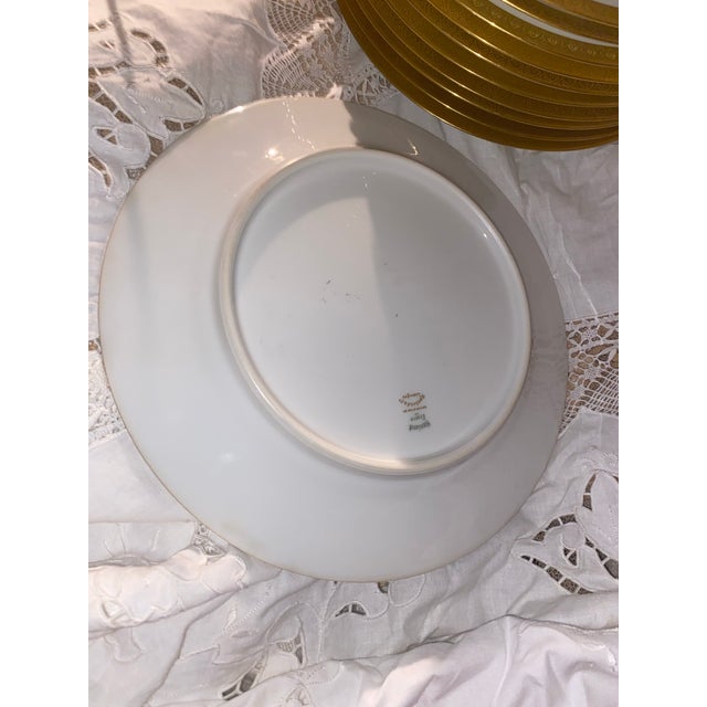 Limoges, France Antique Haviland Limoges Gold Encrusted Soup Plates - Set of 12 For Sale - Image 4 of 9