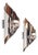 Vintage Space Age Wall Lamps in Polished Metal from Polam, 1970s, Set of 2 For Sale