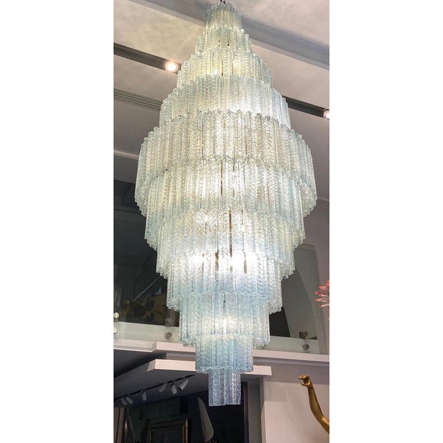 This extraordinary chandelier is composed by 280 Tronchi glasses circa by 30 cm high. Twenty-eight bulbs E 27 . Available...