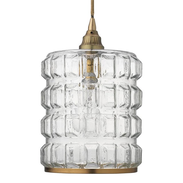 Jamie Young Madison Pendant in Antique Brass For Sale