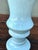 Vintage Speckled Blue Ceramic Vase For Sale - Image 10 of 18