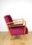 Vintage Art Deco Loft Armchair in Raspberry, 1960s For Sale - Image 4 of 13