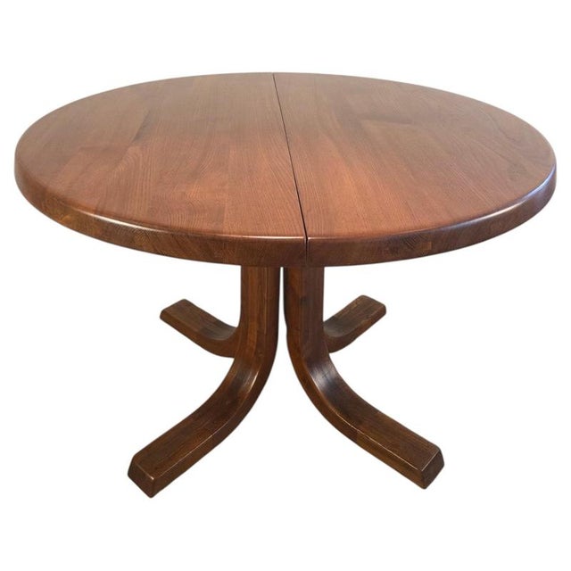 Vintage T40 Elm Dining Table by Pierre Chapo, France, 1970s For Sale - Image 16 of 16