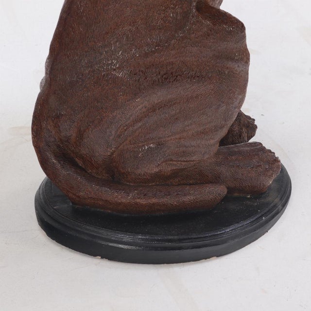 Plastic A Whimsical Hound Dog Resin Side / Butler Table. Contemporary. For Sale - Image 7 of 7