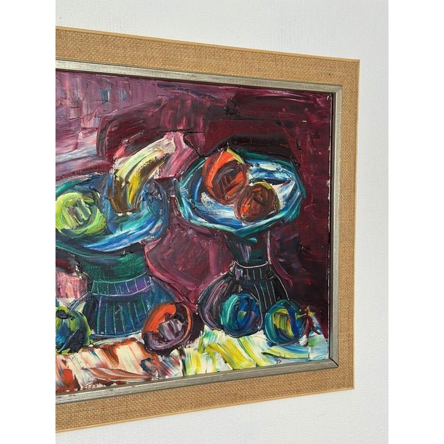 Roy, Still Life, 1969, Oil on Canvas, Framed For Sale - Image 11 of 18