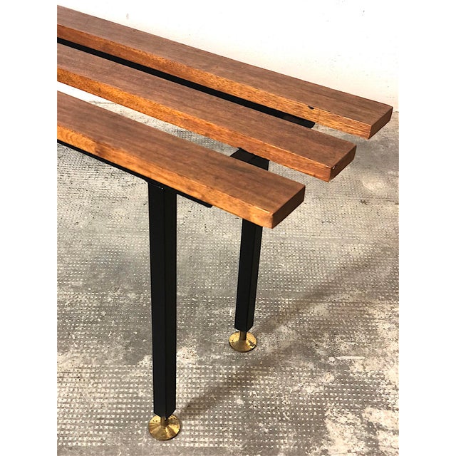 Mid-Century Bench in Teak, Italy, 1960s For Sale - Image 4 of 13