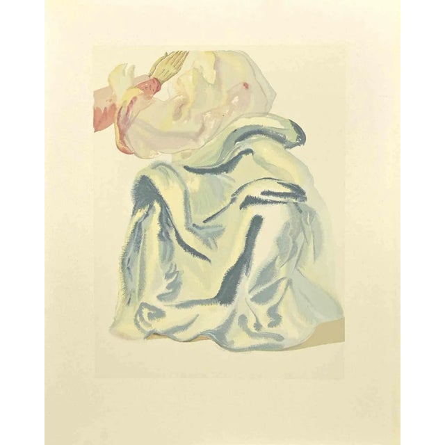 Salvador Dali, Beauty of Beatrice, Woodcut, 1963 For Sale