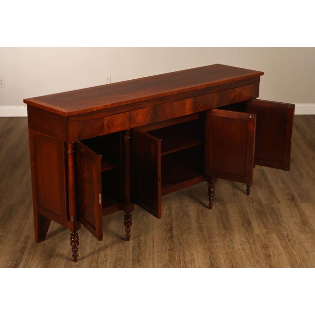 Brown Craftique Sheraton Style Mahogany Sideboard For Sale - Image 8 of 18