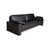 Modern Alba 3-Seater Sofa in Black Leather from Brühl For Sale - Image 3 of 15