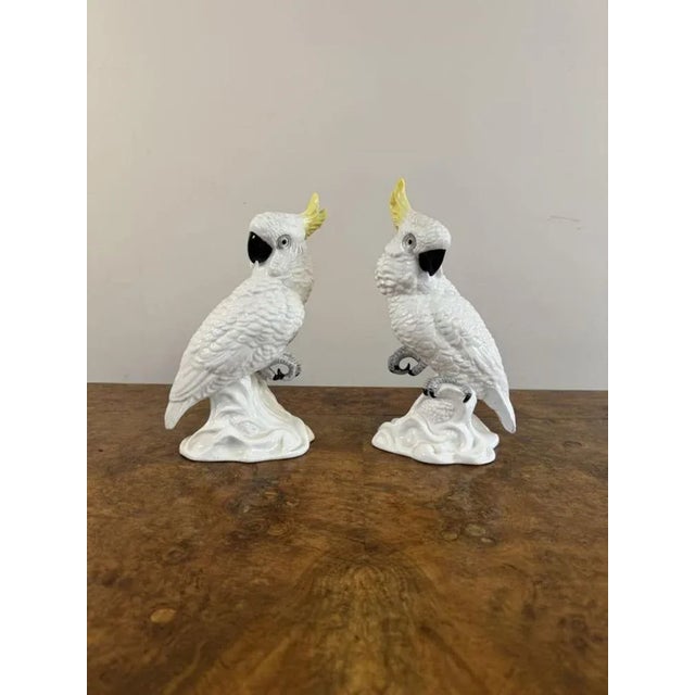 Ceramic Mid-Century Cockatoos by T.J. Jones, 1950s, Set of 2 For Sale - Image 7 of 7