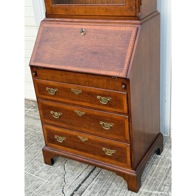 Henredon Vintage Henredon 18th Century Portfolio Secretary Desk For Sale - Image 4 of 12