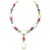 BOCHIC "Capri" Vintage Pink Sapphire, Emerald & Ethiopian Opal 18K Gold & Silver For Sale - Image 15 of 18