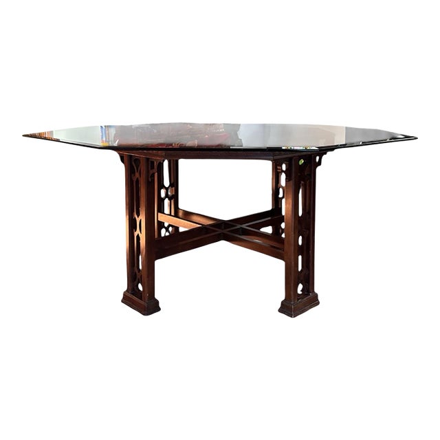 1990s Chinoiserie Dining Table For Sale