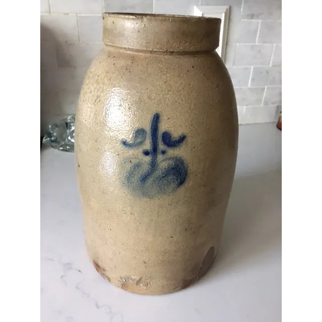 Antique Apple Crock Jug For Sale - Image 11 of 11