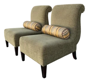 Barbara Barry for Baker Slipper Chairs - A Pair
