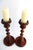 Theodore Alexander Pair of Large Turned Wood Candlesticks by Theodore Alexander, 17.5" Tall For Sale - Image 4 of 8