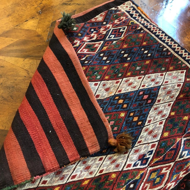 1980s 1980s Tribal Persian Hamadan Decorative Saddle Bag For Sale - Image 5 of 13