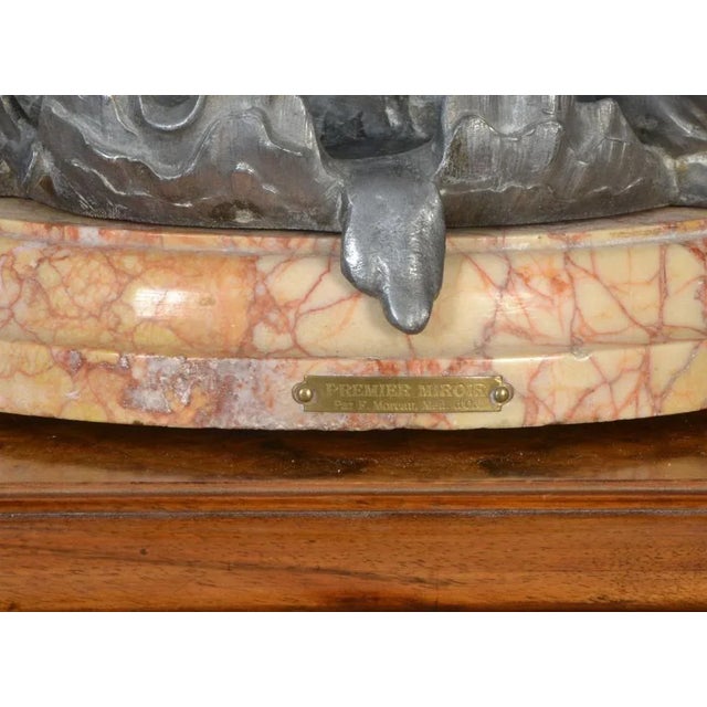 French Mantel Clock Le Premier Miroit from Francois Moreau For Sale - Image 5 of 6