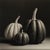 Contemporary Black & White Botanical Pumpkins No. 2 — Fine Art Photograph Print | Unframed For Sale - Image 3 of 4