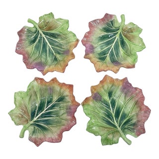 Vintage MCM Fitz & Floyd Harvest Heritage Leaf Bowls- Set of 4 For Sale