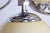 1920s Art Deco Chandelier in Chrome-Plated Steel and Opal Glass, Czech, 1920s For Sale - Image 5 of 10