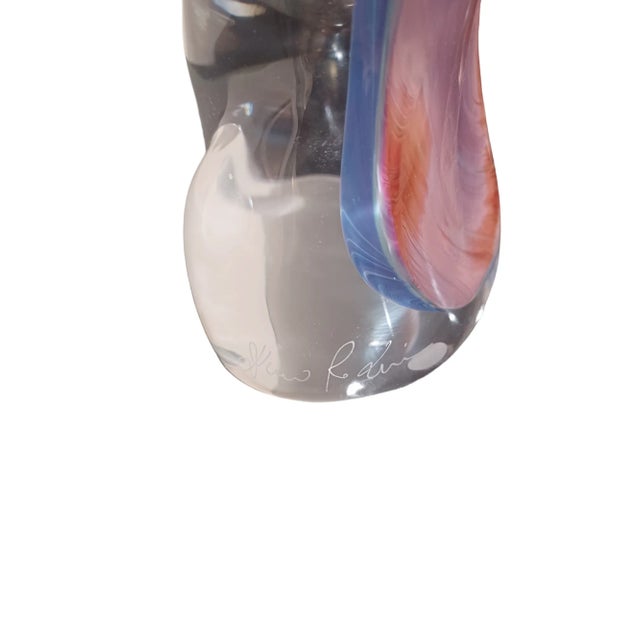 Vintage Art Glass Sculpture of Torso Signed Dino Rodin For Sale - Image 4 of 6