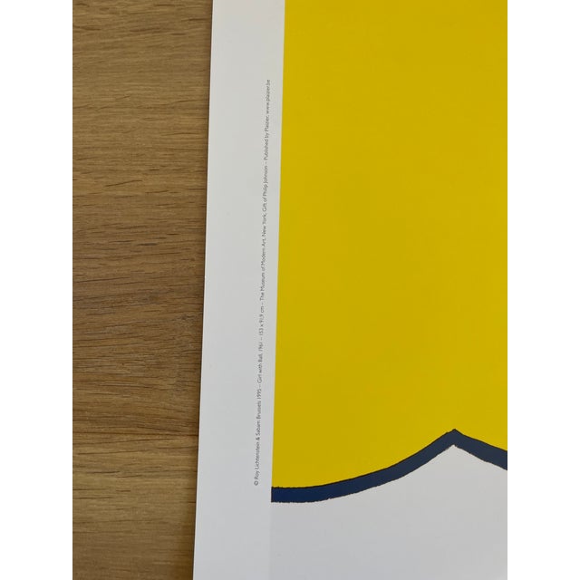 Roy Lichtenstein Girl With Ball, 1961, Copyright Roy Lichtenstein&Sabam Brussels 1995, the Museum of Modern Art, New York, Printed in Belgium For Sale - Image 4 of 6