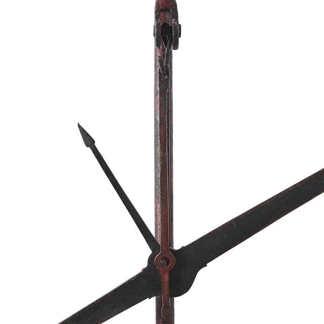 Two-Pan Floor Scale with Capital, 1800, Antique Steelyard. Standing almost 130 cm tall, this large 19th-century Italian...