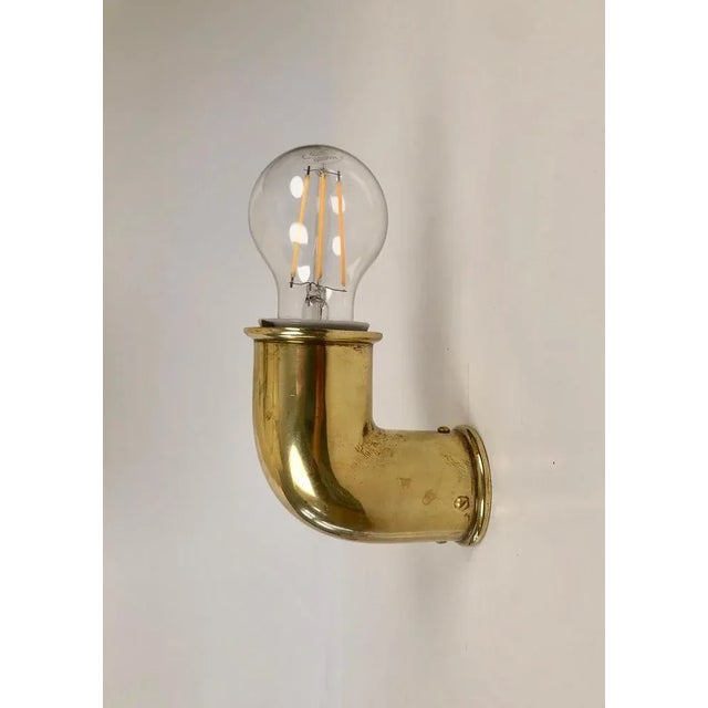 Gold Vintage Austrian Brass Sconces, 1930s, Set of 2 For Sale - Image 8 of 15