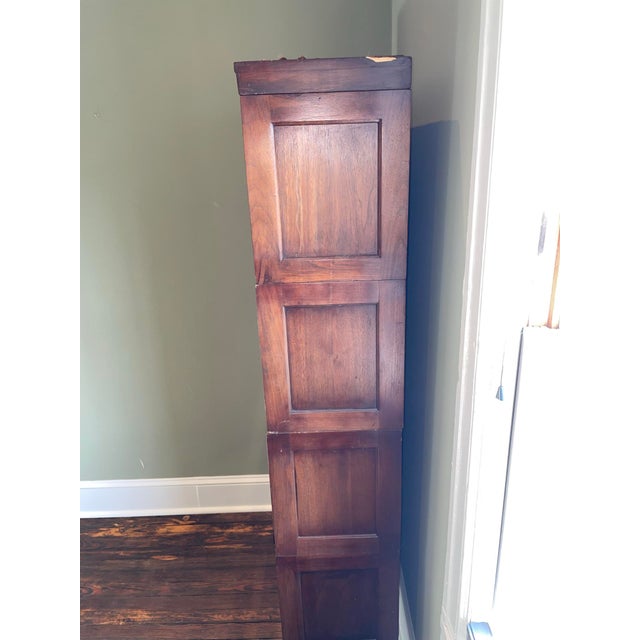 Antique Walnut Globe Wernicke Four Stacking Barrister Bookcase For Sale - Image 9 of 13