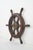 Vintage Wood Six Spoke Ship Steering Wheel For Sale - Image 4 of 8