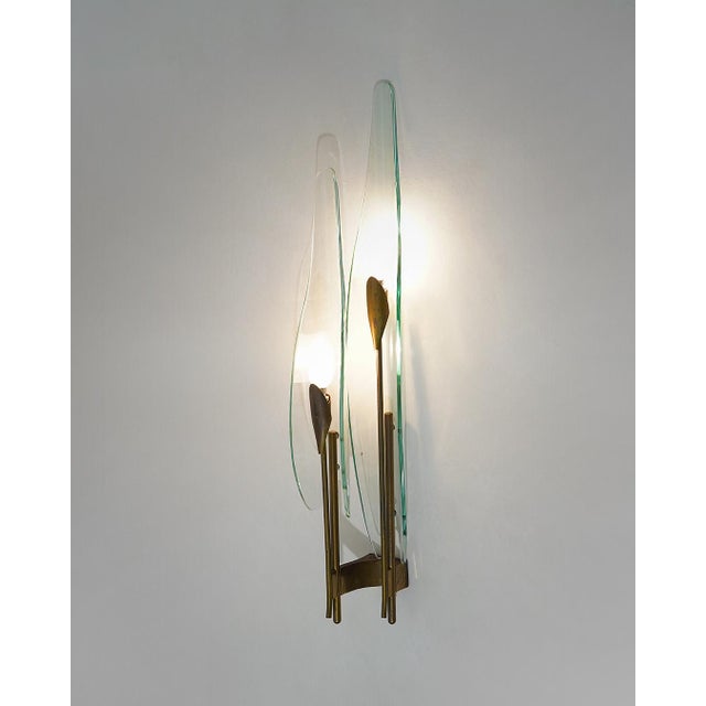 Model 1461 Wall Lamps by Max Ingrand for Fontana Arte, 1960s, Set of 2 For Sale - Image 8 of 16