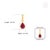 Pear-Cut Ruby Solitaire Pendant in 14k Yellow Gold by VRJewels For Sale - Image 11 of 15