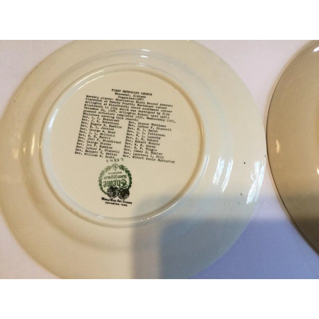 Vintage Mid-Century Alabama Church Plates - Set of 12 For Sale - Image 11 of 13