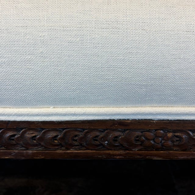 19th Century French Louis XVI Walnut Sofa or Canapé With Museum Quality For Sale - Image 10 of 11
